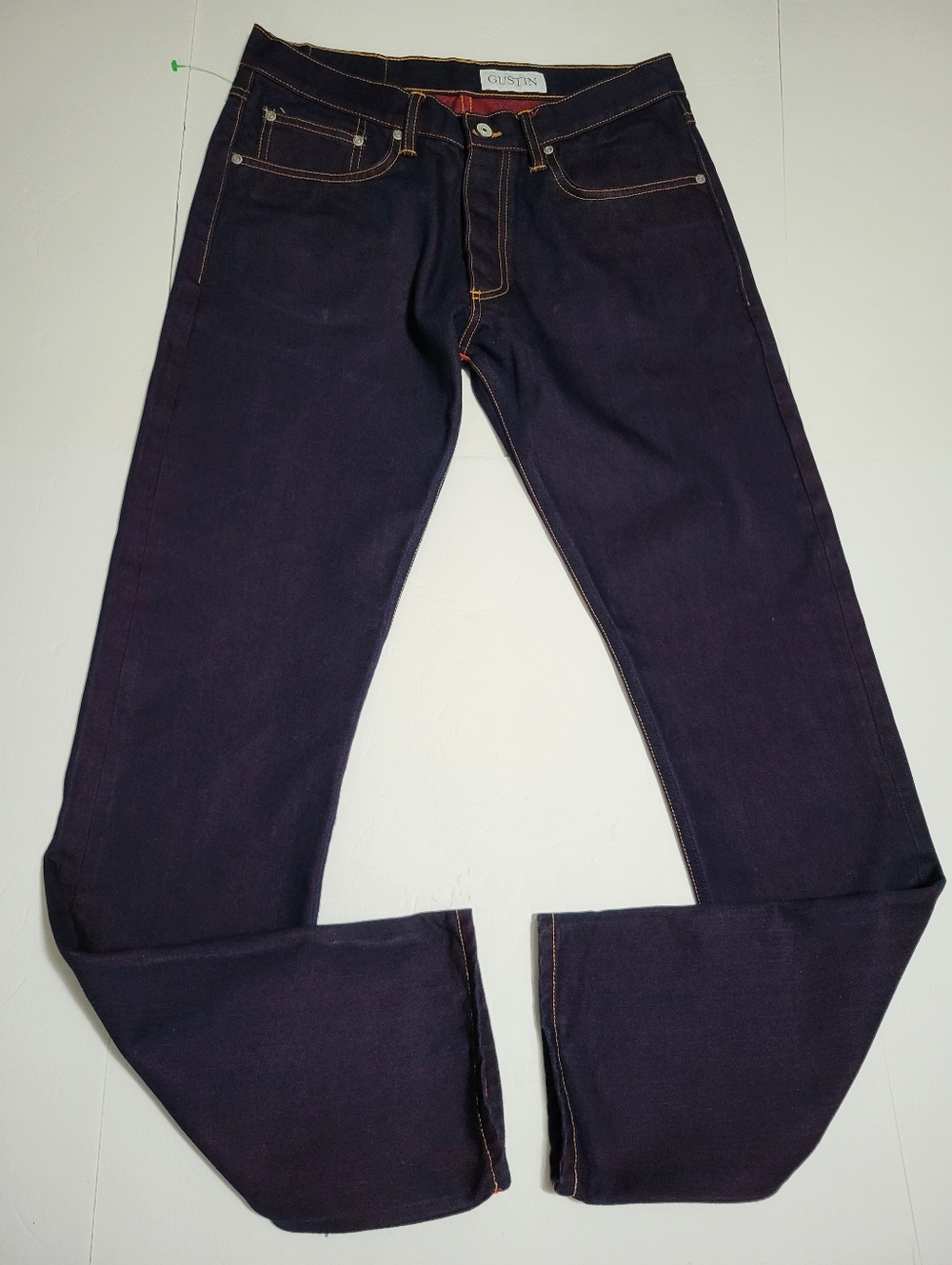 Gustin Salvage Slim Men's Dark Indigo Straight Jeans